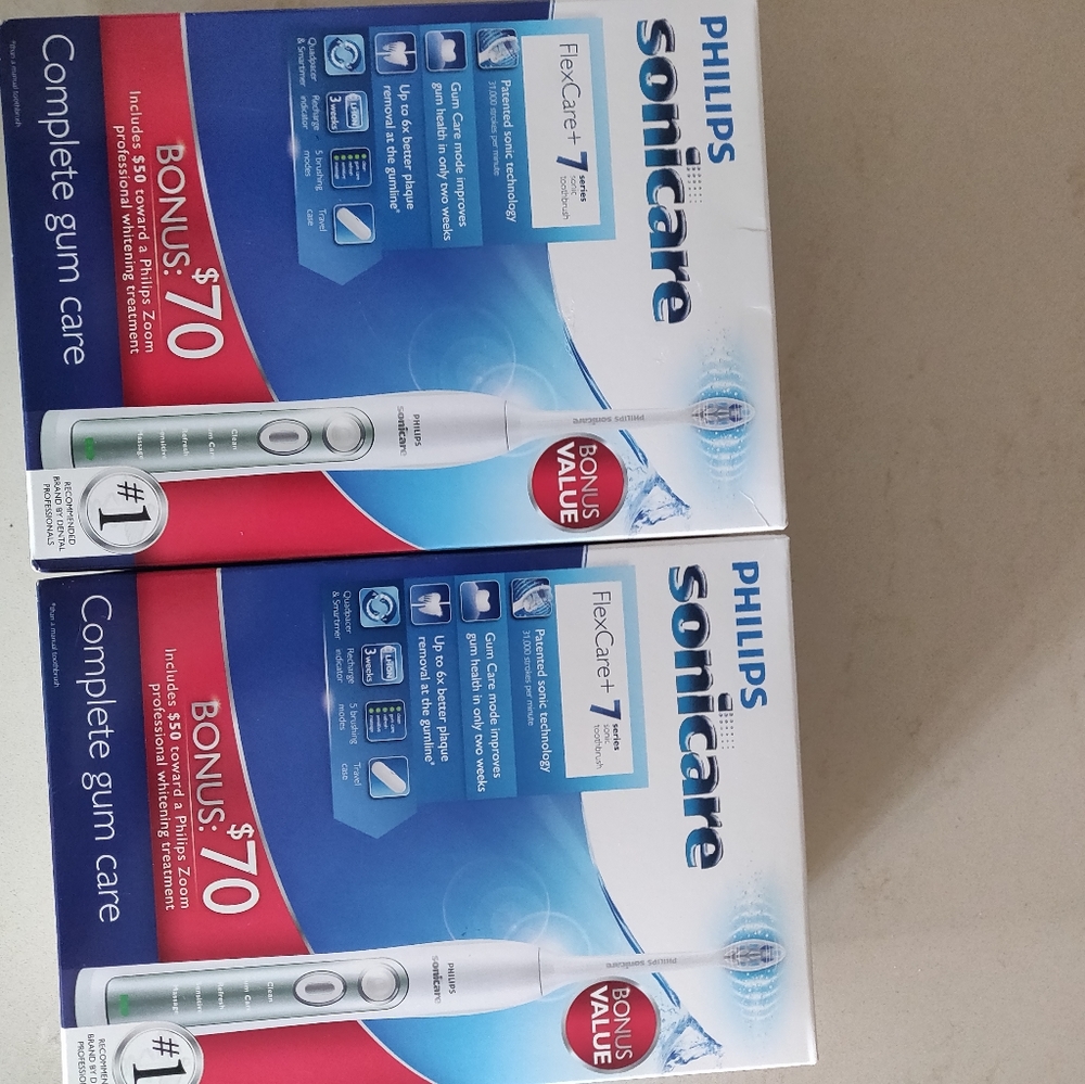 2  Philips Sonicare FlexCare+electric toothbrushes